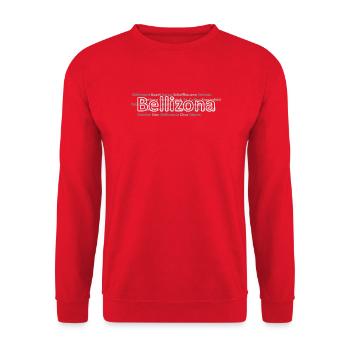 Swiss cities Bellizona - Unisex Sweatshirt - red - Front - Alina (178cm) & Michal (187cm)