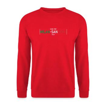 Milan Sanremo Italy Edition - Unisex Pullover - Rot - Vorne - Alina (178cm) & Michal (187cm)