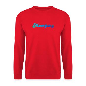 Meerjung Nordsee Struktur Meeresgrund Küste Meer - Unisex Pullover - Rot - Vorne - Alina (178cm) & Michal (187cm)