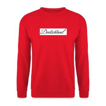 Deutschland - Unisex Pullover - Rot - Vorne - Alina (178cm) & Michal (187cm)