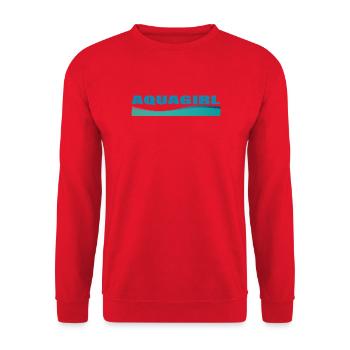 AQUAGIRL - Unisex Sweatshirt - red - Front - Alina (178cm) & Michal (187cm)