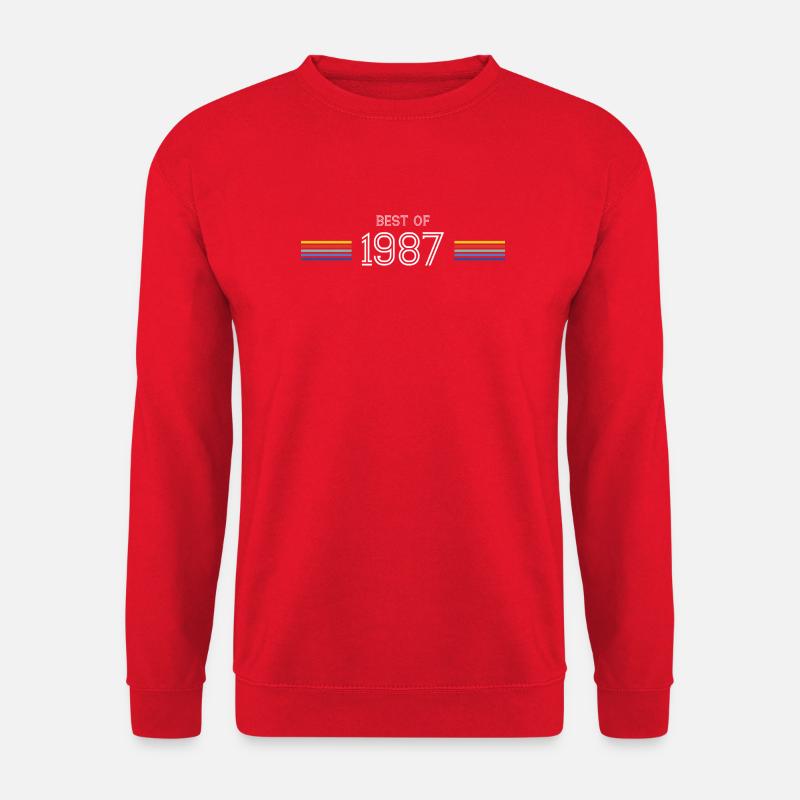 Best Of 1987 Funny Gift T-Shirt - Unisex Pullover - Rot