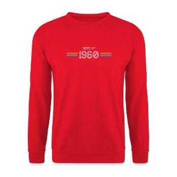 Best Of 1960 Funny Gift T-Shirt - Unisex Sweatshirt - red - Front - Alina (178cm) & Michal (187cm)