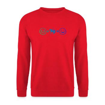 Idée cadeau de danse hip-hop pour danseur hip-hop - Sweat-shirt Unisexe - rouge - Devant - Alina (178cm) & Michal (187cm)