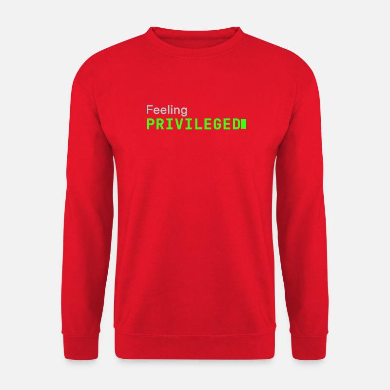 Feeling Privileged | Developer mood - Unisex Pullover - Rot