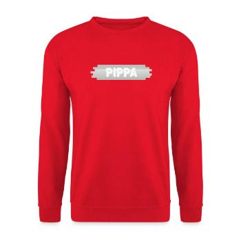 Geburtstag Pippa - Unisex Pullover - Rot - Vorne - Alina (178cm) & Michal (187cm)