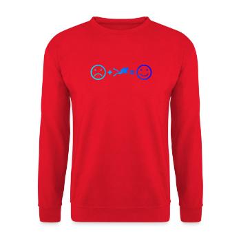 Scuba Diving Geschenkidee für Unterwasserabenteuer - Unisex Pullover - Rot - Vorne - Alina (178cm) & Michal (187cm)