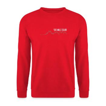 100 Mile Club Ultralauf Trailrunning 100M Ultra - Unisex Pullover - Rot - Vorne - Alina (178cm) & Michal (187cm)