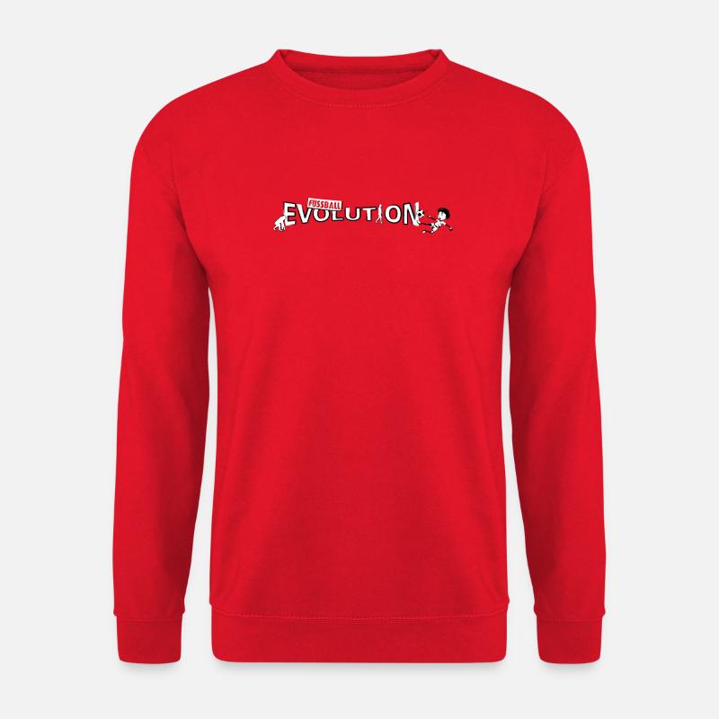Fussball Evolution | Evolution Design - Unisex Pullover - Rot