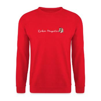 Linkin Cinnamon - Unisex Sweatshirt - red - Front - Alina (178cm) & Michal (187cm)