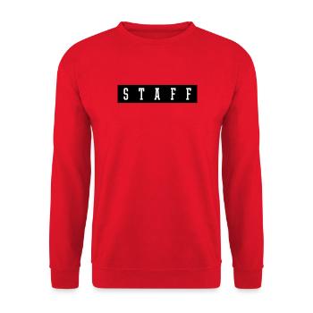 Staff - Unisex Sweatshirt - red - Front - Alina (178cm) & Michal (187cm)
