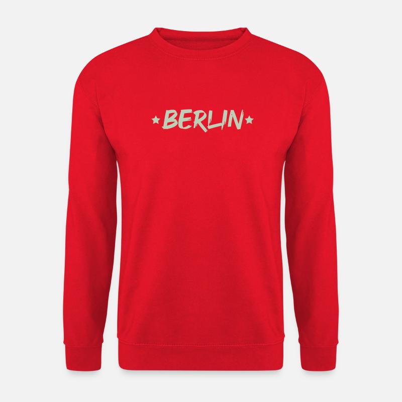 berlin_star - Unisex Pullover - Rot