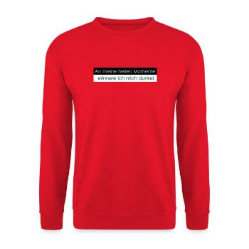 Helle Momente - Unisex Pullover - Rot - Vorne - Alina (178cm) & Michal (187cm)