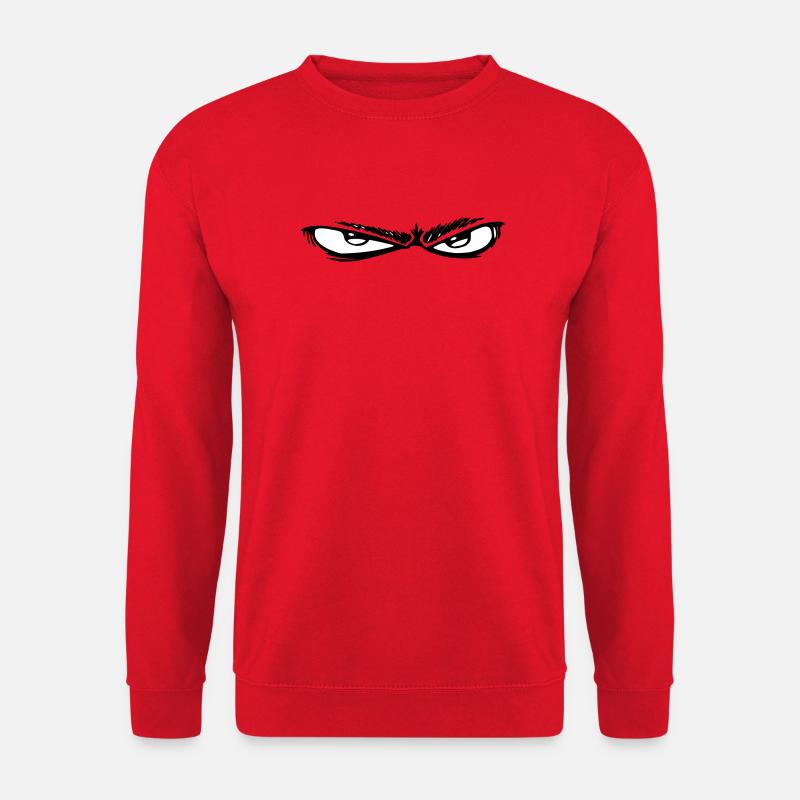Night Eyes Black & White - Unisex Sweatshirt - red
