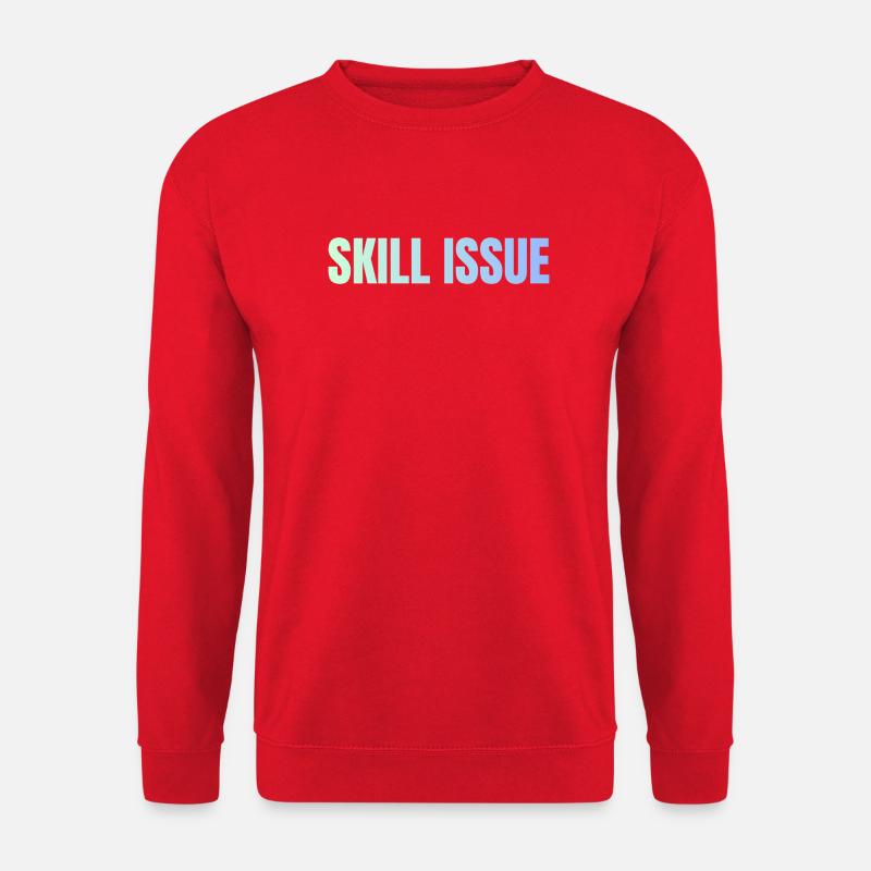 Skill Issue Gradient - Unisex Sweatshirt - red