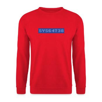 64: SYS64738 - Unisex Sweatshirt - red - Front - Alina (178cm) & Michal (187cm)