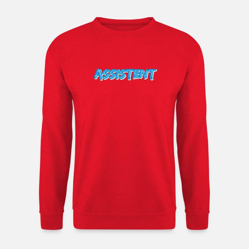 Assistent als Comic - Unisex Pullover - Rot