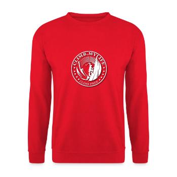 Grimpeur sur glace blanc - montée libre - Sweat-shirt Unisexe - rouge - Devant - Alina (178cm) & Michal (187cm)