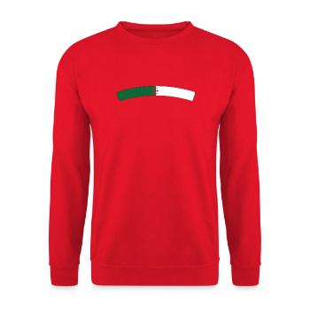 Algerian flag - Unisex Sweatshirt - red - Front - Alina (178cm) & Michal (187cm)