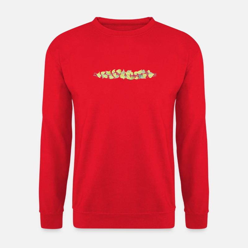 Bracelet de vignes : Feuilles et épines - Sweat-shirt Unisexe - rouge