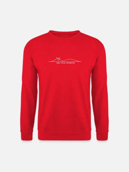 heavy_tailed_distribution_dark - Unisex Sweatshirt - red