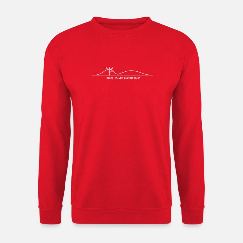 heavy_tailed_distribution_dark - Unisex Sweatshirt - red
