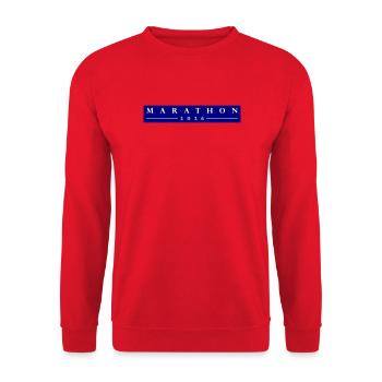 Marathon 2026 - Unisex Sweatshirt - red - Front - Alina (178cm) & Michal (187cm)