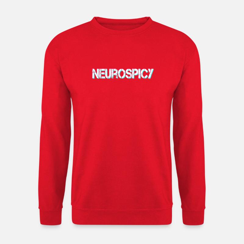 Neurospicy Neurodivergent ADHS Autismus - Unisex Pullover - Rot