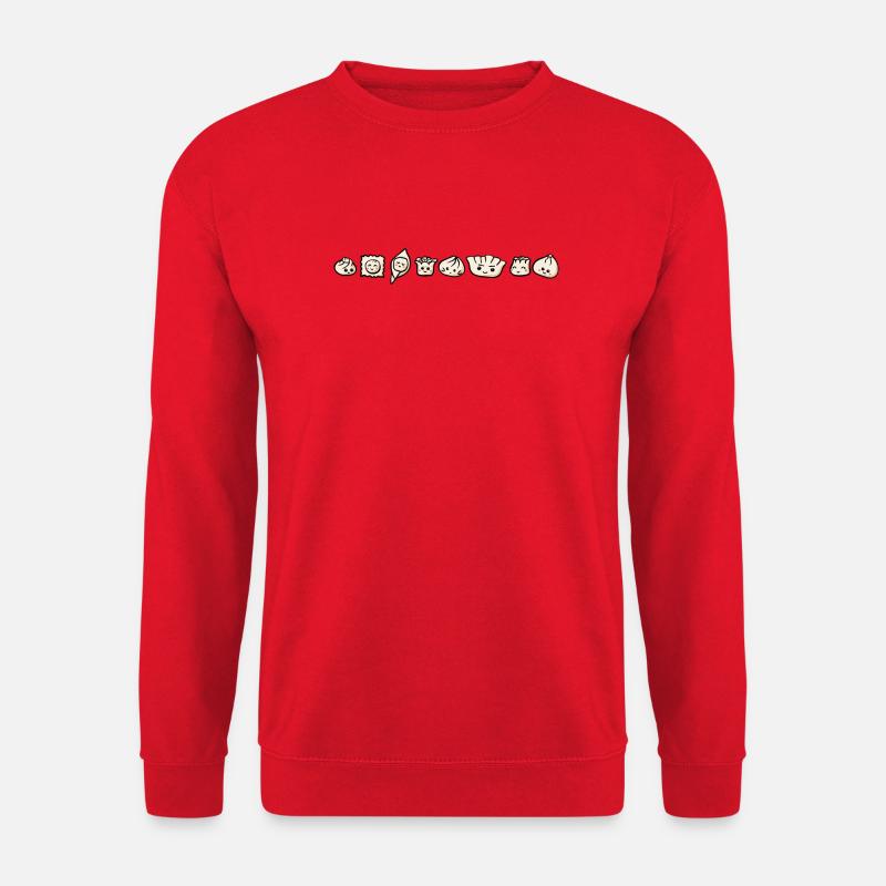 Cute Dumplings of the World - Unisex Pullover - Rot