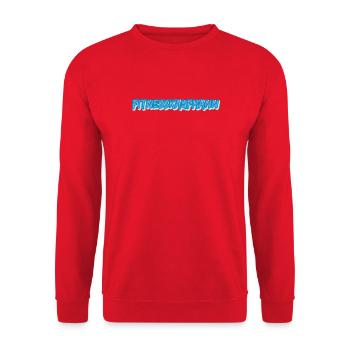 Gift for fitness merchant - Unisex Sweatshirt - red - Front - Alina (178cm) & Michal (187cm)