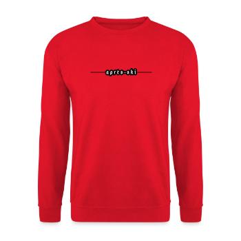 Après-ski - Unisex Sweatshirt - red - Front - Alina (178cm) & Michal (187cm)