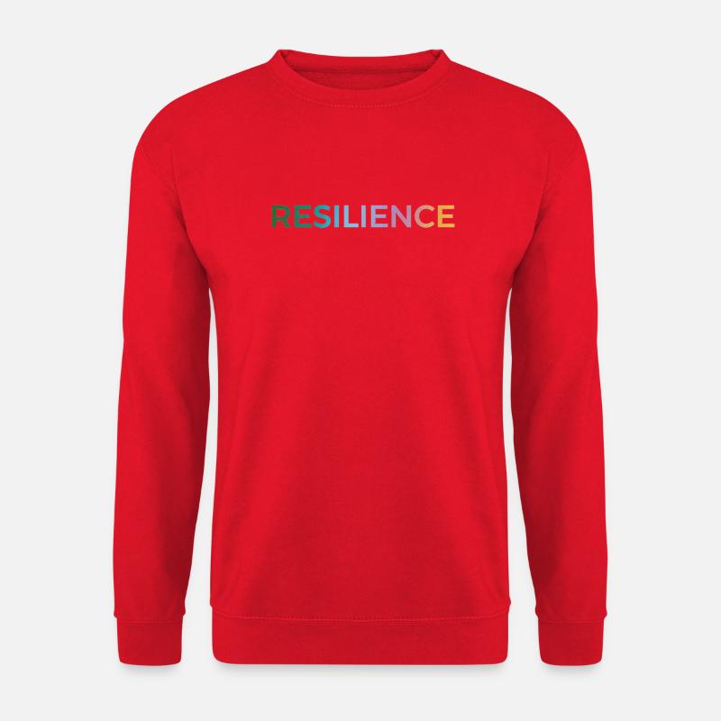 Resilience Gradient Typo - Unisex Sweatshirt - red