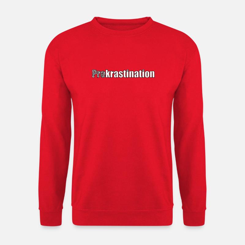Procrastination - Unisex Sweatshirt - red