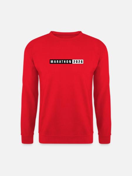 Marathon 2026 - Sweat-shirt Unisexe - rouge