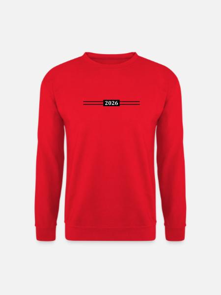 Année 2026 - Sweat-shirt Unisexe - rouge