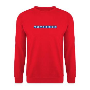 Wählerisch - Unisex Pullover - Rot - Vorne - Alina (178cm) & Michal (187cm)