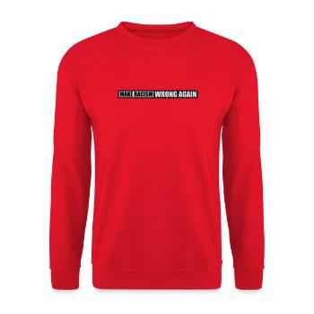 Rendre le racisme faux - Sweat-shirt Unisexe - rouge - Devant - Alina (178cm) & Michal (187cm)