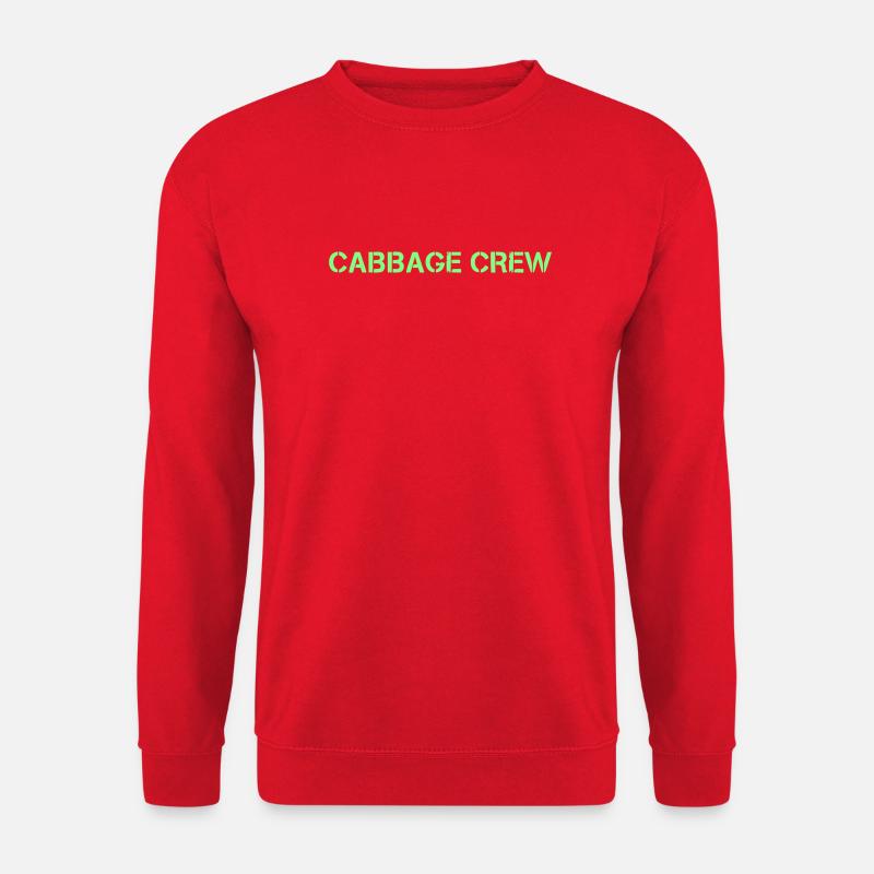 Cabbage Crew Schriftzug Vegan - Unisex Pullover - Rot