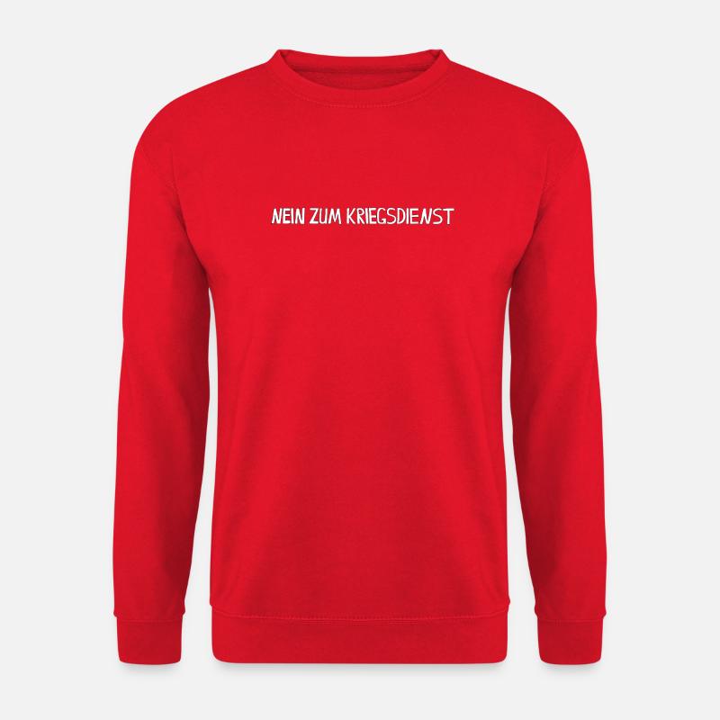 NEIN ZUM KRIEGSDIENST - Unisex Pullover - Rot