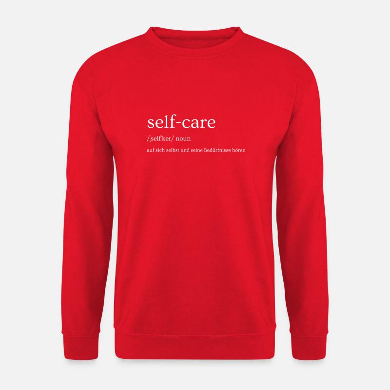 auf sich selbst unddin 20241211 215104 0000 - Unisex Pullover - Rot