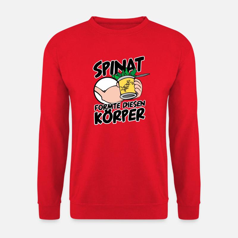 Spinat Body-Building Ecdysteron Körper Fitness - Unisex Pullover - Rot