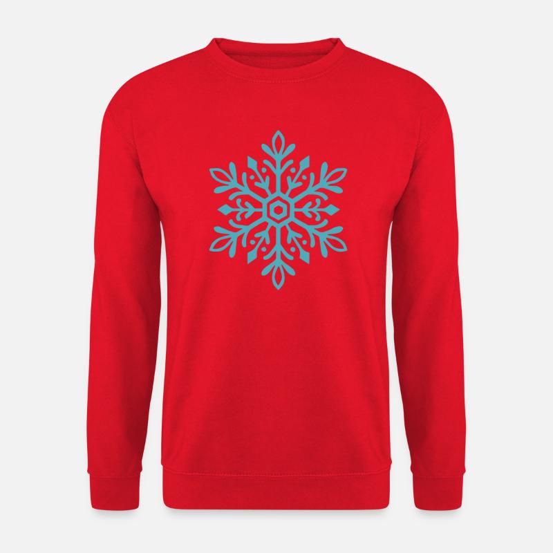 Snowflake | Mountain | Skiing | Snowboarding - Unisex Sweatshirt - red