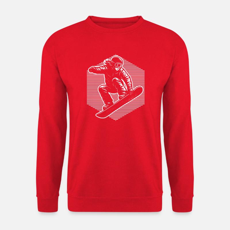 Snowboard Fokus pur - Unisex Pullover - Rot