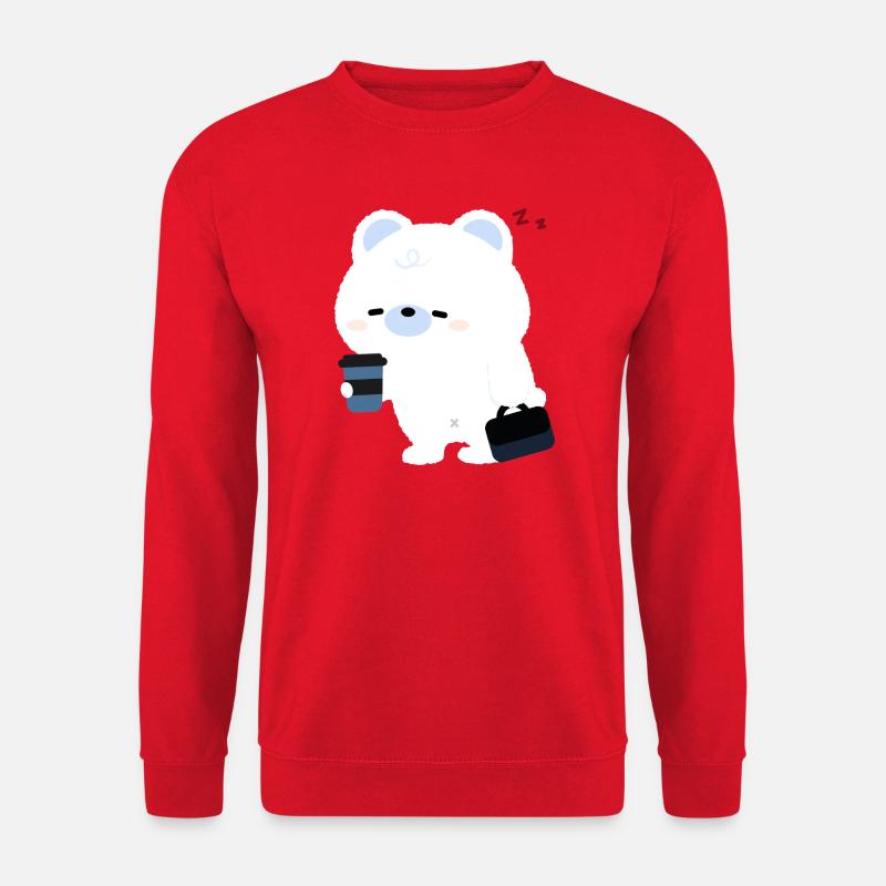 Eisbär-Kaffee - Unisex Pullover - Rot