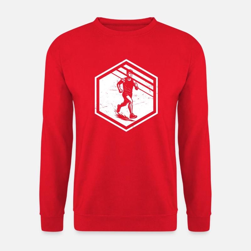 Modern Running Artwork - Unisex Sweatshirt - red