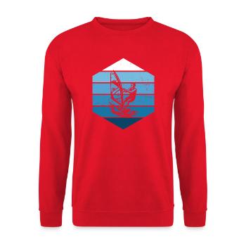 Windsurfing style for every occasion - Unisex Sweatshirt - red - Front - Alina (178cm) & Michal (187cm)