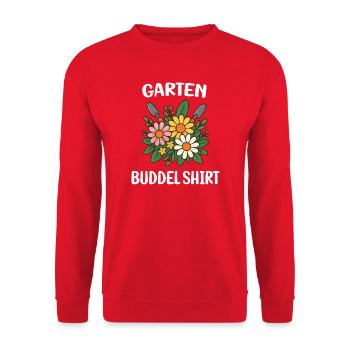 Garten Buddel jardinage fleurs, amoureux - Sweat-shirt Unisexe - rouge - Devant - Alina (178cm) & Michal (187cm)