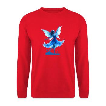 Blue Fairy in Flight - Unisex Sweatshirt - red - Front - Alina (178cm) & Michal (187cm)