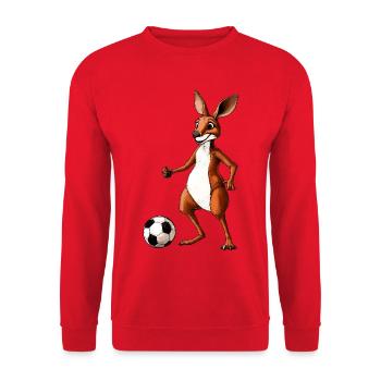 Football Kangaroo - Sweat-shirt Unisexe - rouge - Devant - Alina (178cm) & Michal (187cm)