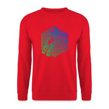 Pickleball trainer for pickleball players Fans - Unisex Sweatshirt - red - Front - Alina (178cm) & Michal (187cm)